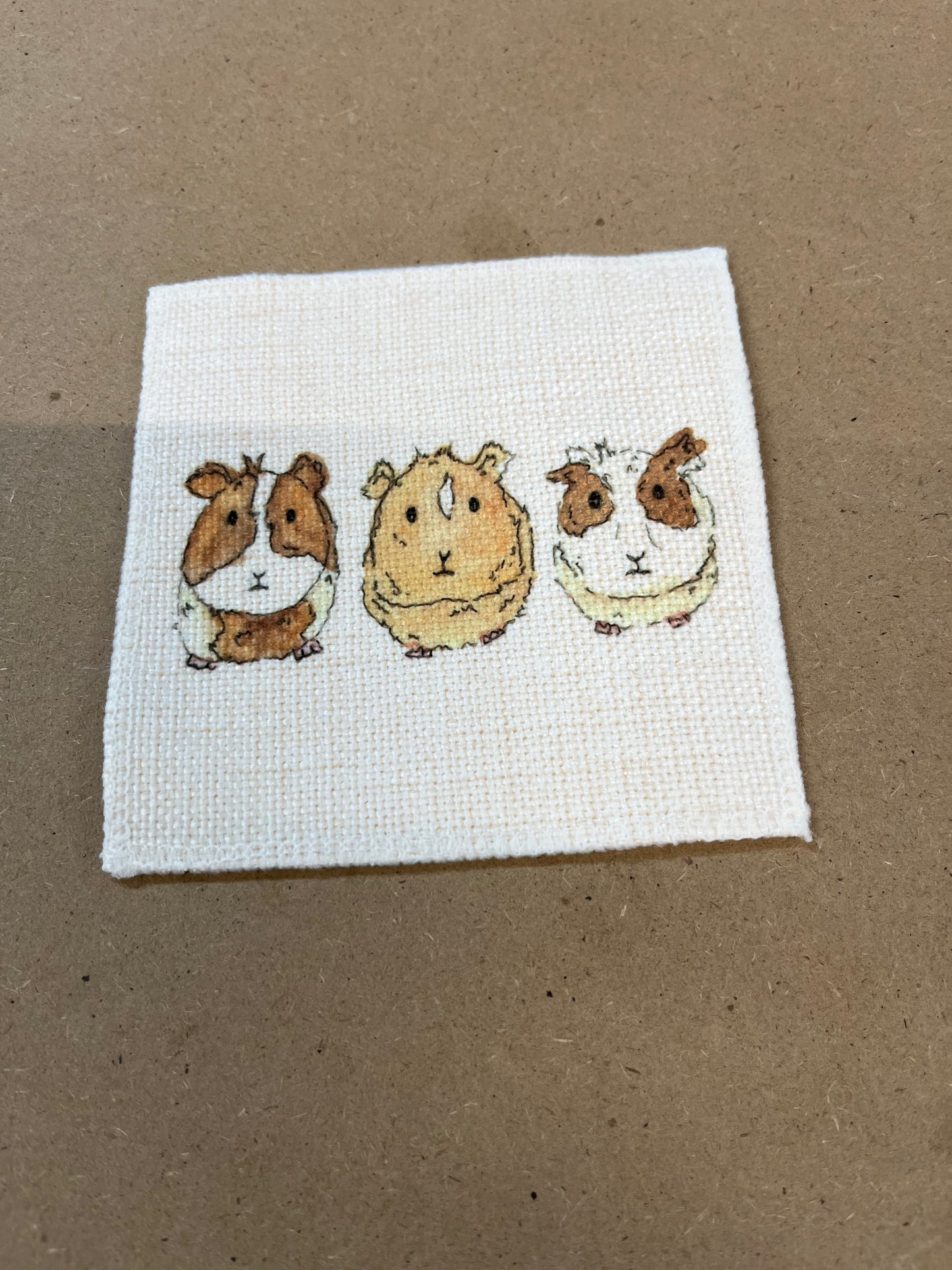 linen Coaster 9.5cm