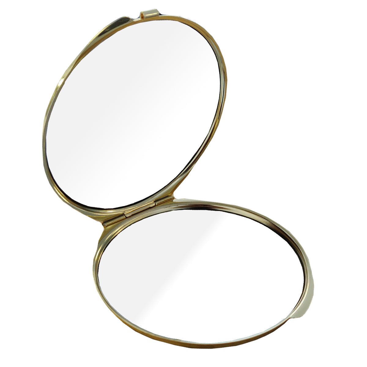 Compact Mirror - Deluxe Classic Gold - Large Round - artcoasterprinting