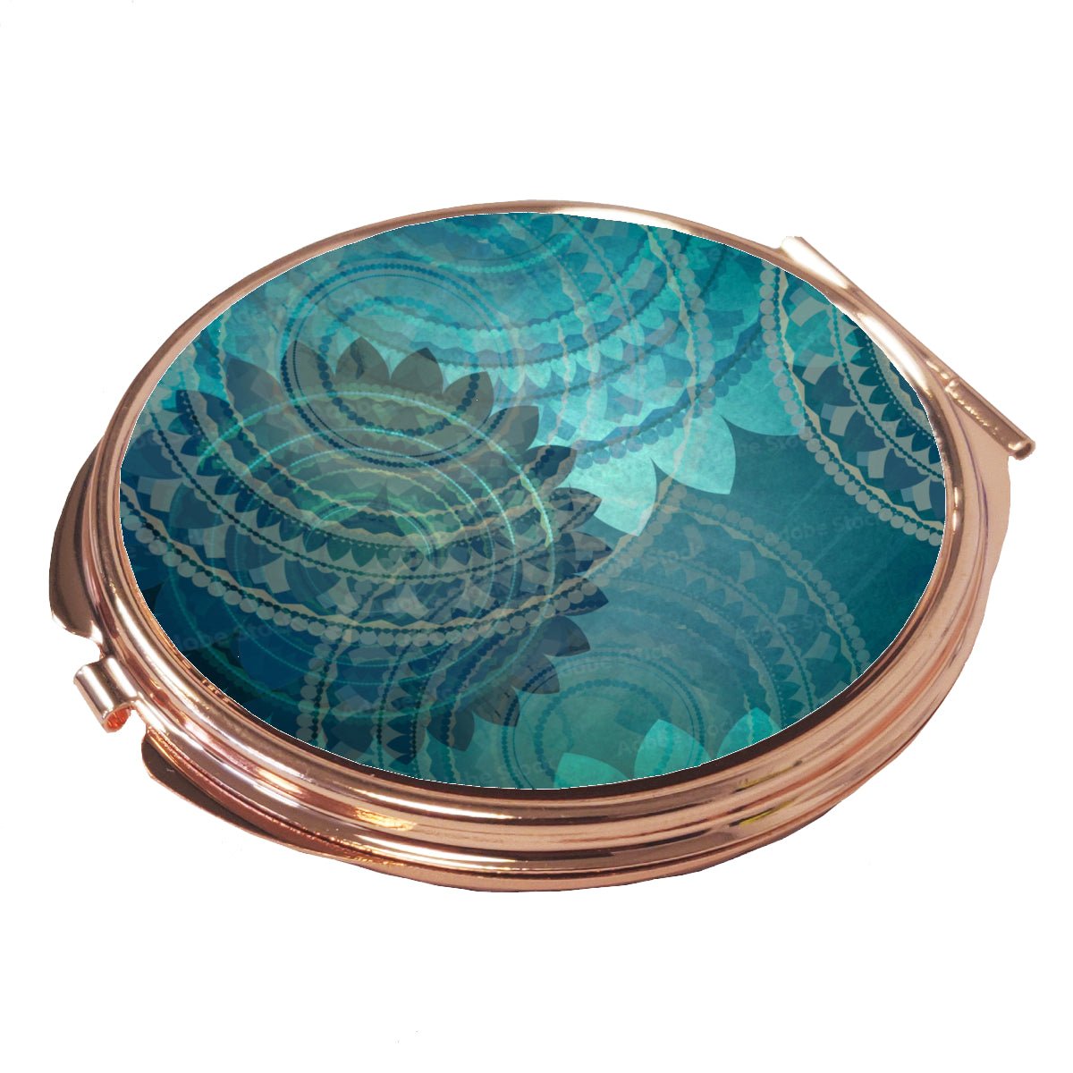 Compact Mirror - Deluxe Rose Gold - Large Round - artcoasterprinting
