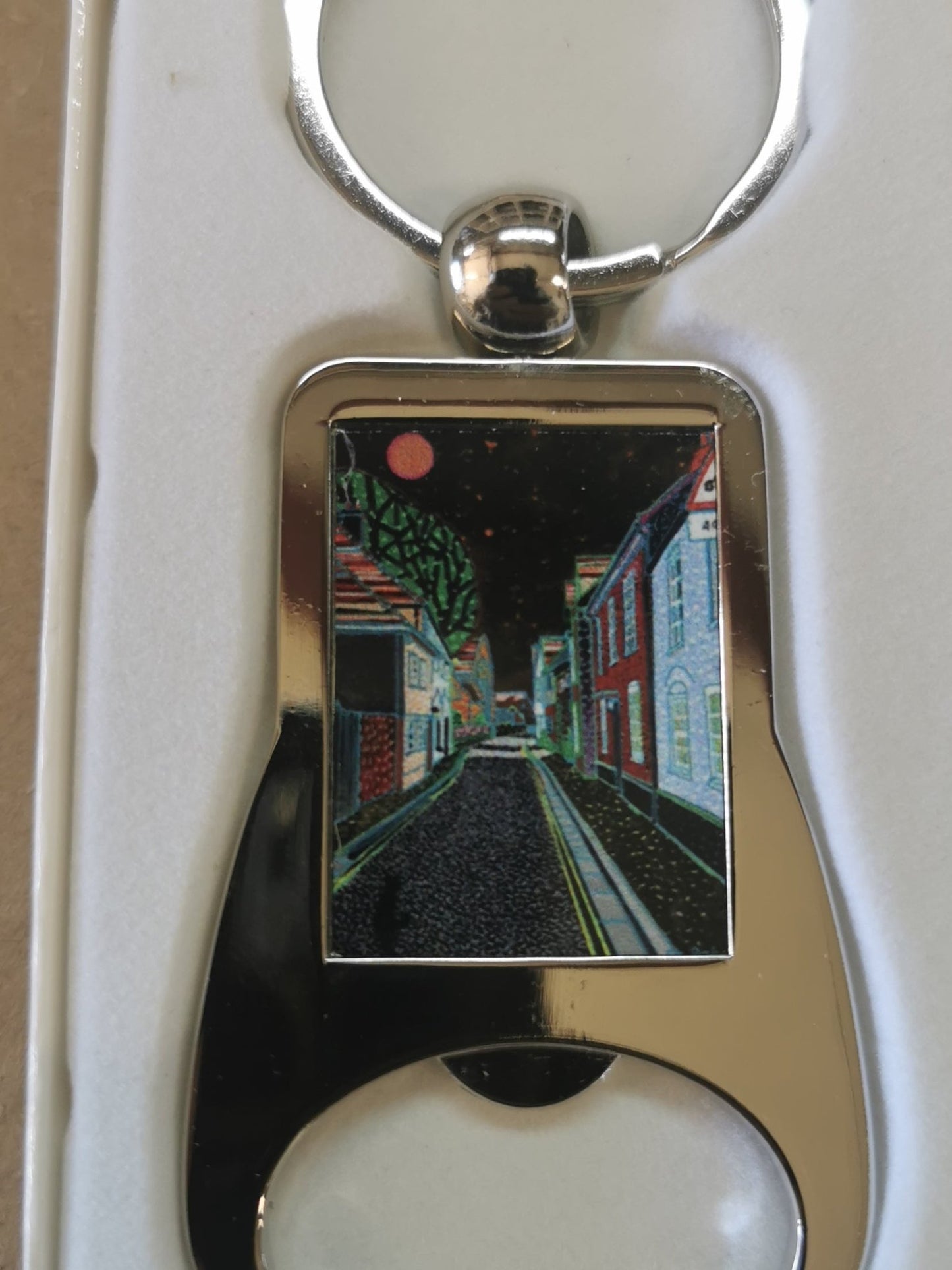 Metal Keyrings with Bottle Opener - Rectangle - artcoasterprinting