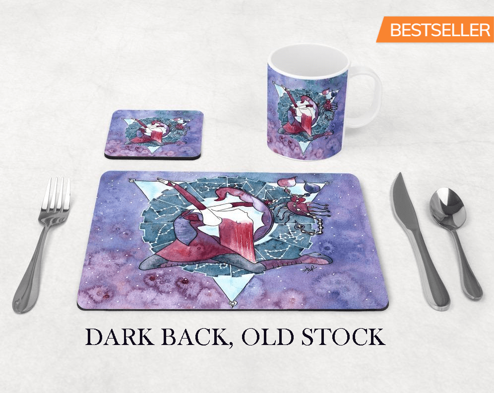 Placemat 19x23 Hardwood - DARK BACKING - Gloss finish - artcoasterprinting