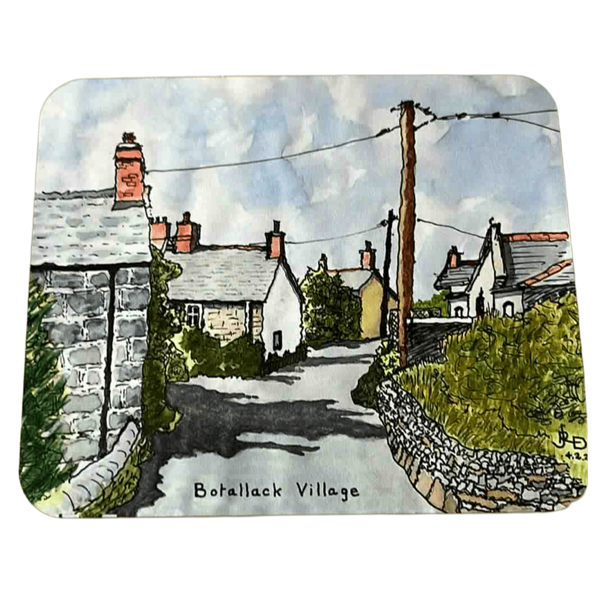 Rectangle Coaster Cork Backed - 9.5x11.5cm - GLOSS - artcoasterprinting