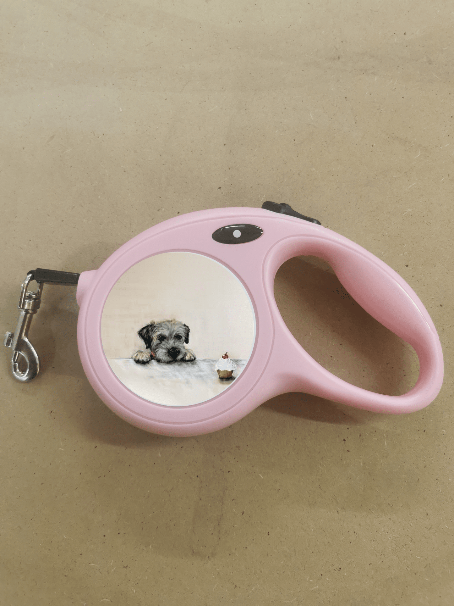 Retractable Dog Lead - Pink - artcoasterprinting