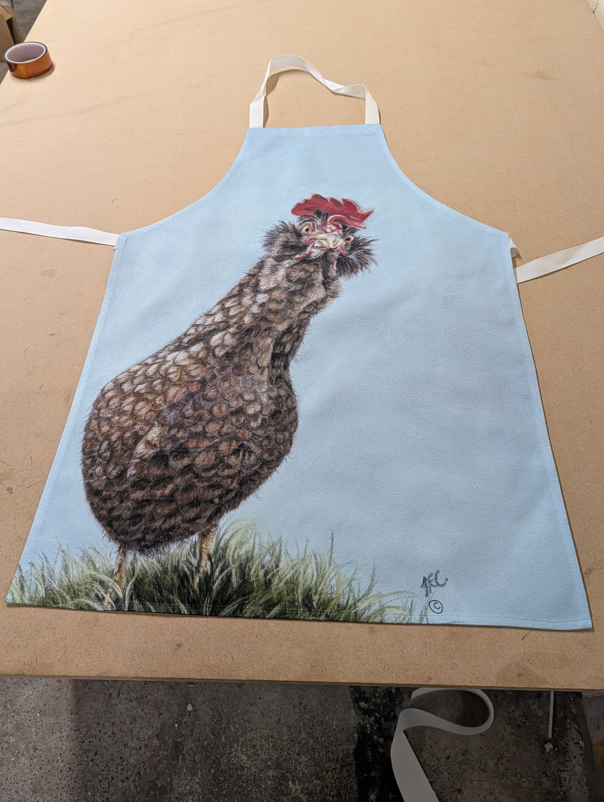 8oz half panama coated cotton Apron (UK MADE) full coverage