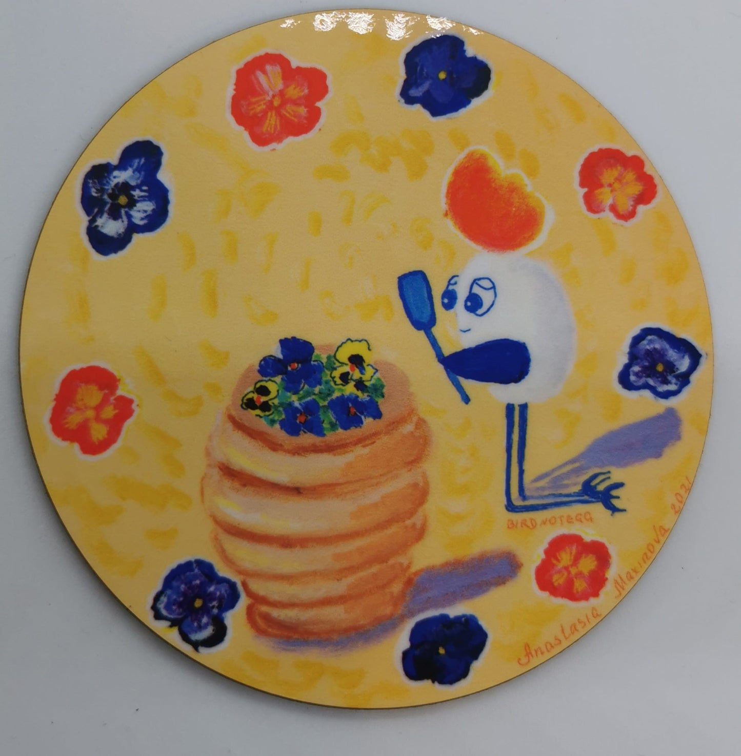 Coaster - 9cm Round - gloss finish - artcoasterprinting