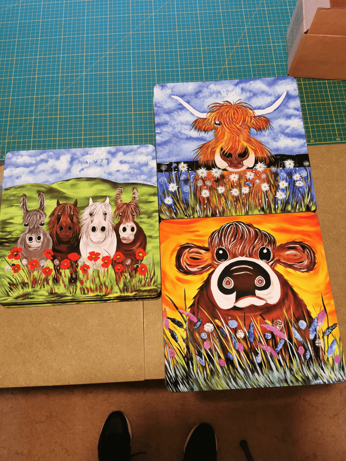 Large 28cm Square Placemat - artcoasterprinting