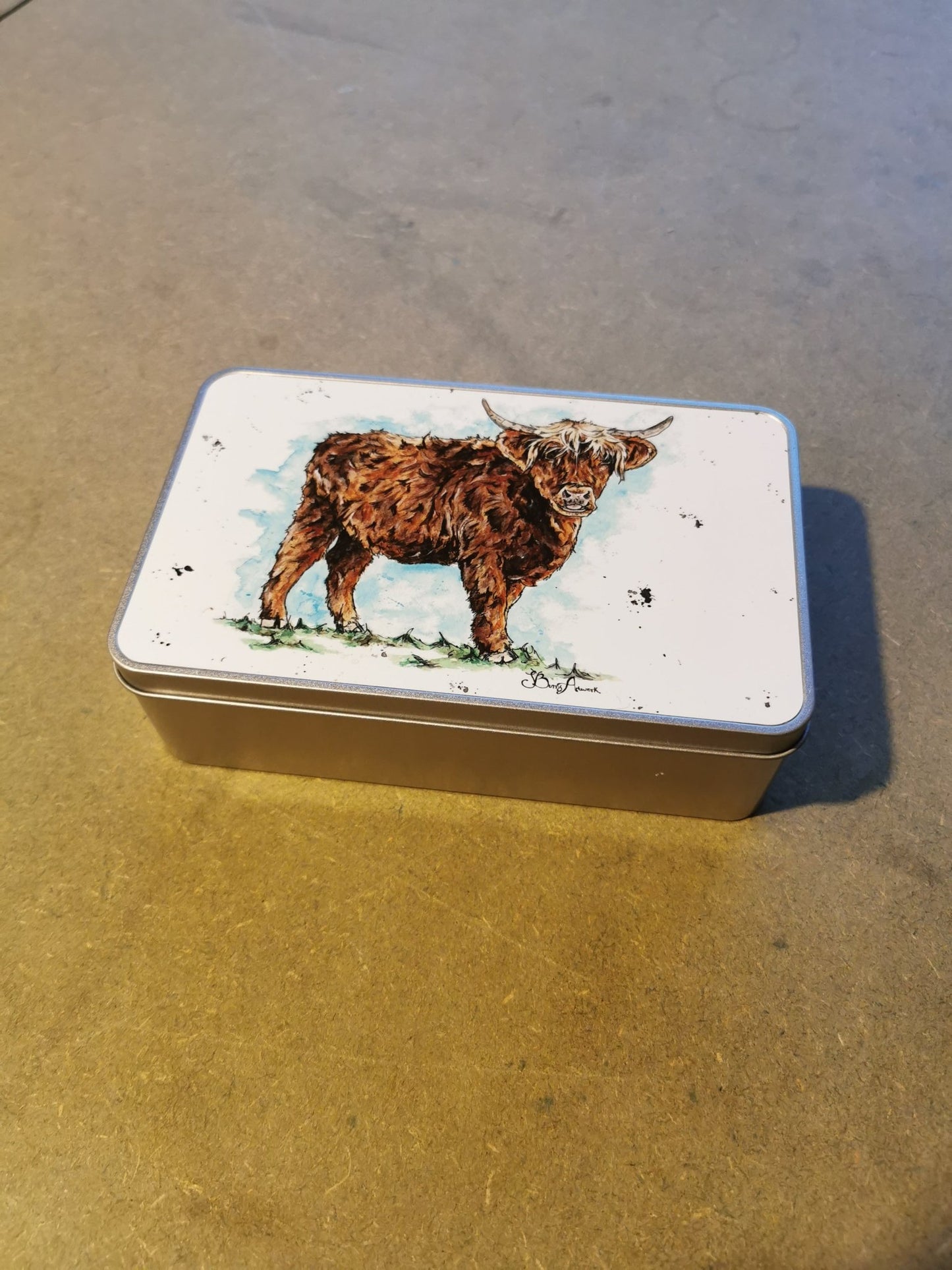 Rectangle Metal Tin (Silver) - artcoasterprinting