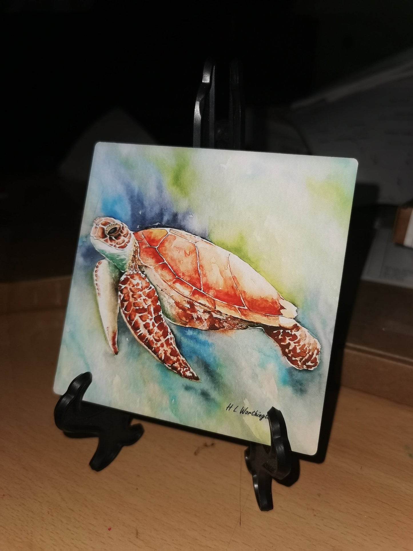 square ceramic coaster (10cm) with cork back - Matt Finish - artcoasterprinting