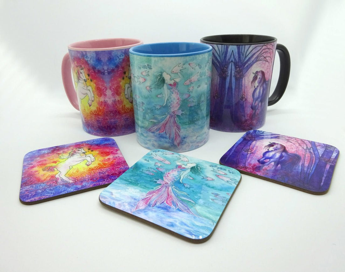 Our range of two tone mugs for your artwork printing - artcoasterprinting