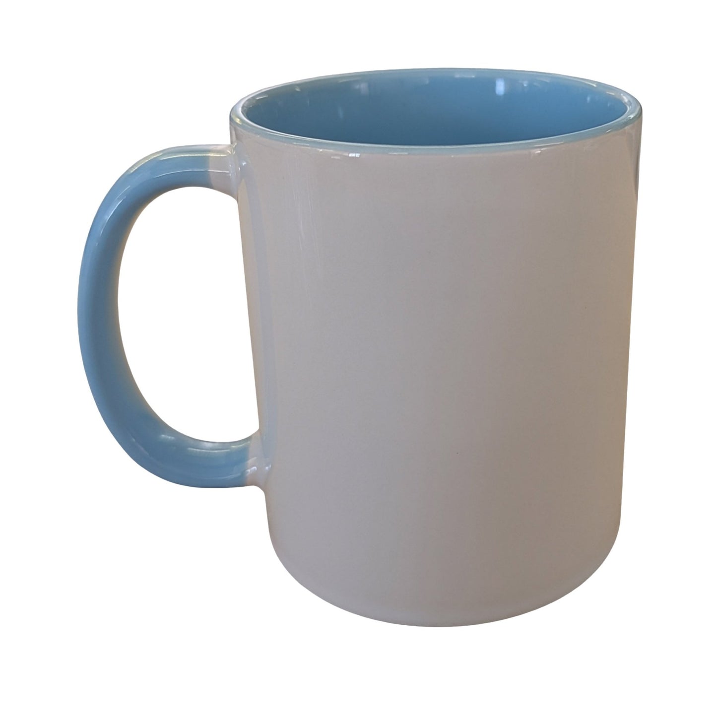 11oz two tone Baby blue Mug - artcoasterprinting