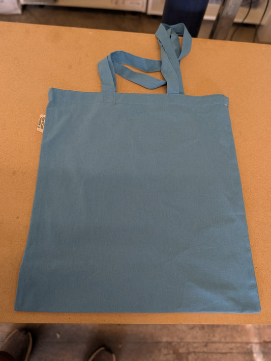 5oz Recycled Cotton Totebag - Light Blue - artcoasterprinting