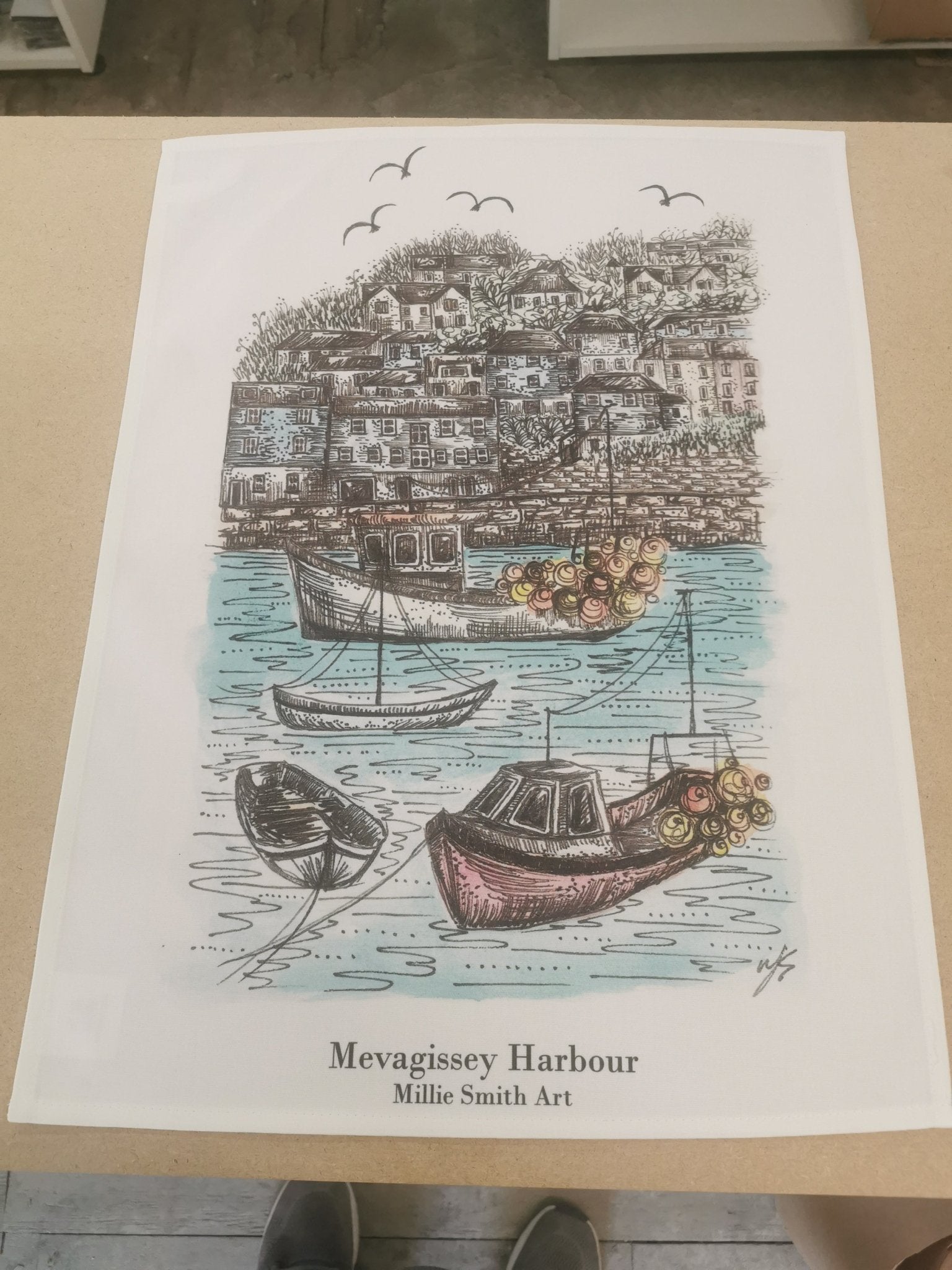 8oz Half Panama Bleached Cotton Towel (60 x 45cm approx) - artcoasterprinting