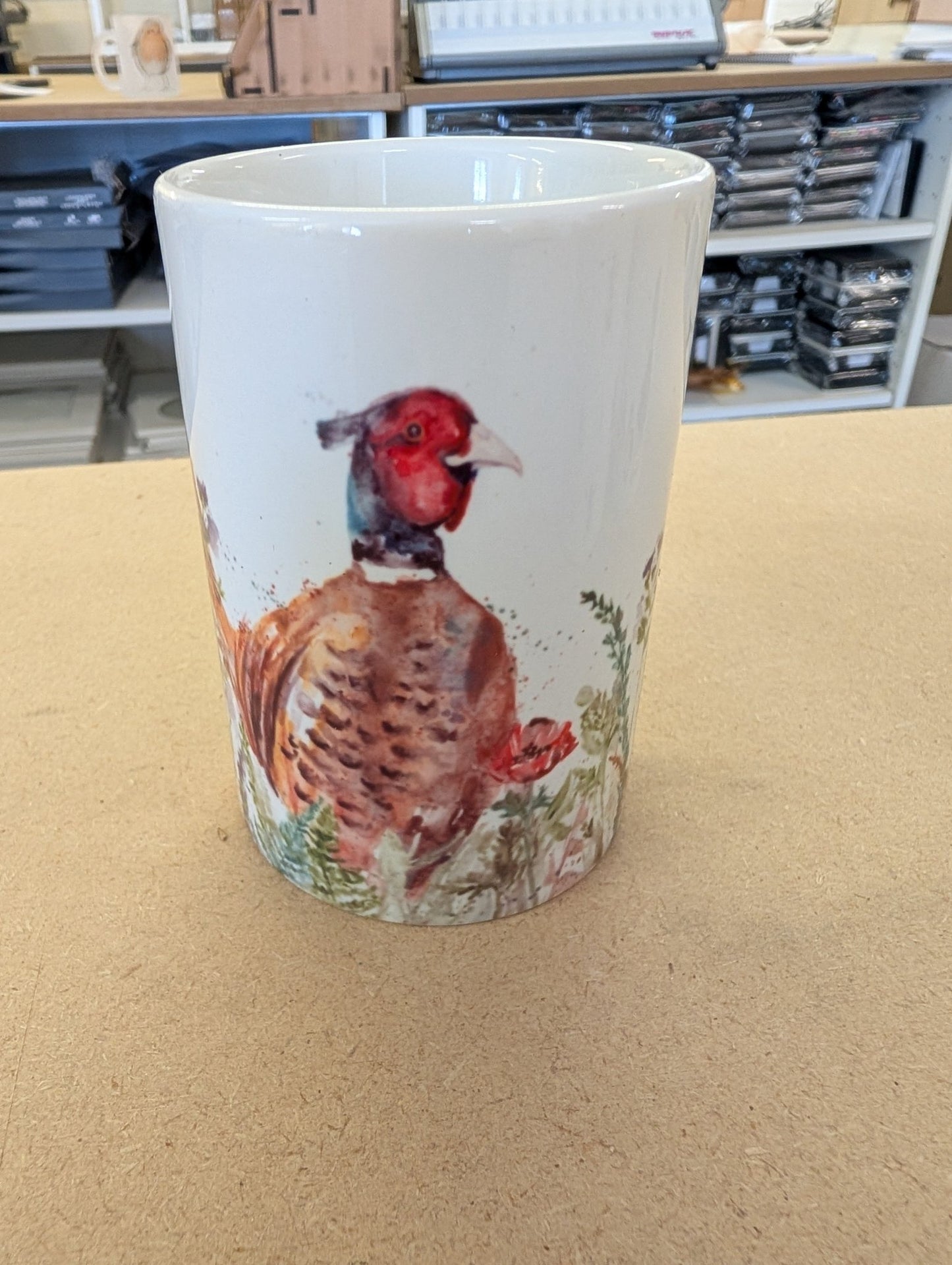 9 oz tall thin white mugs - artcoasterprinting