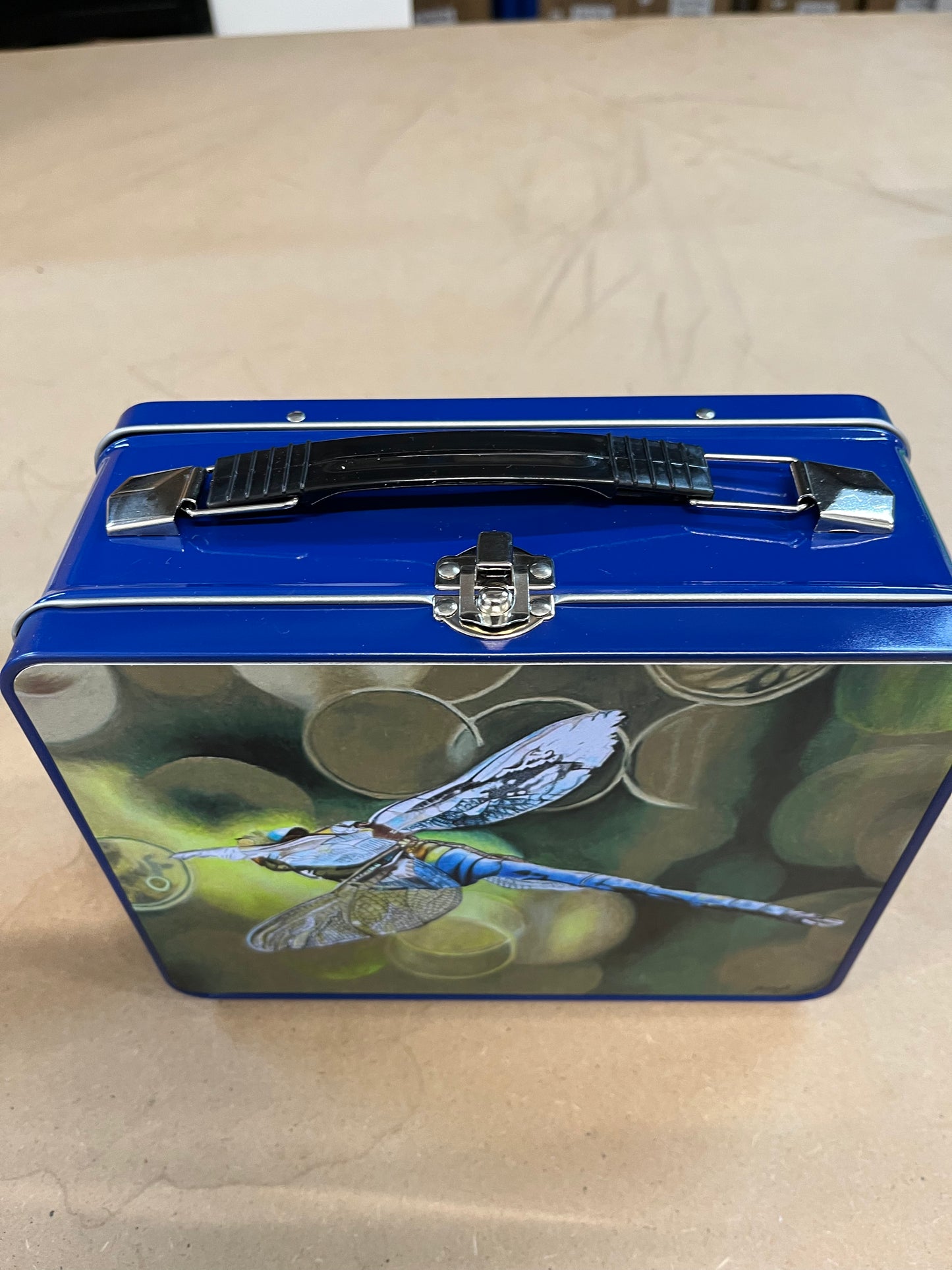 Metal lunch box-Blue