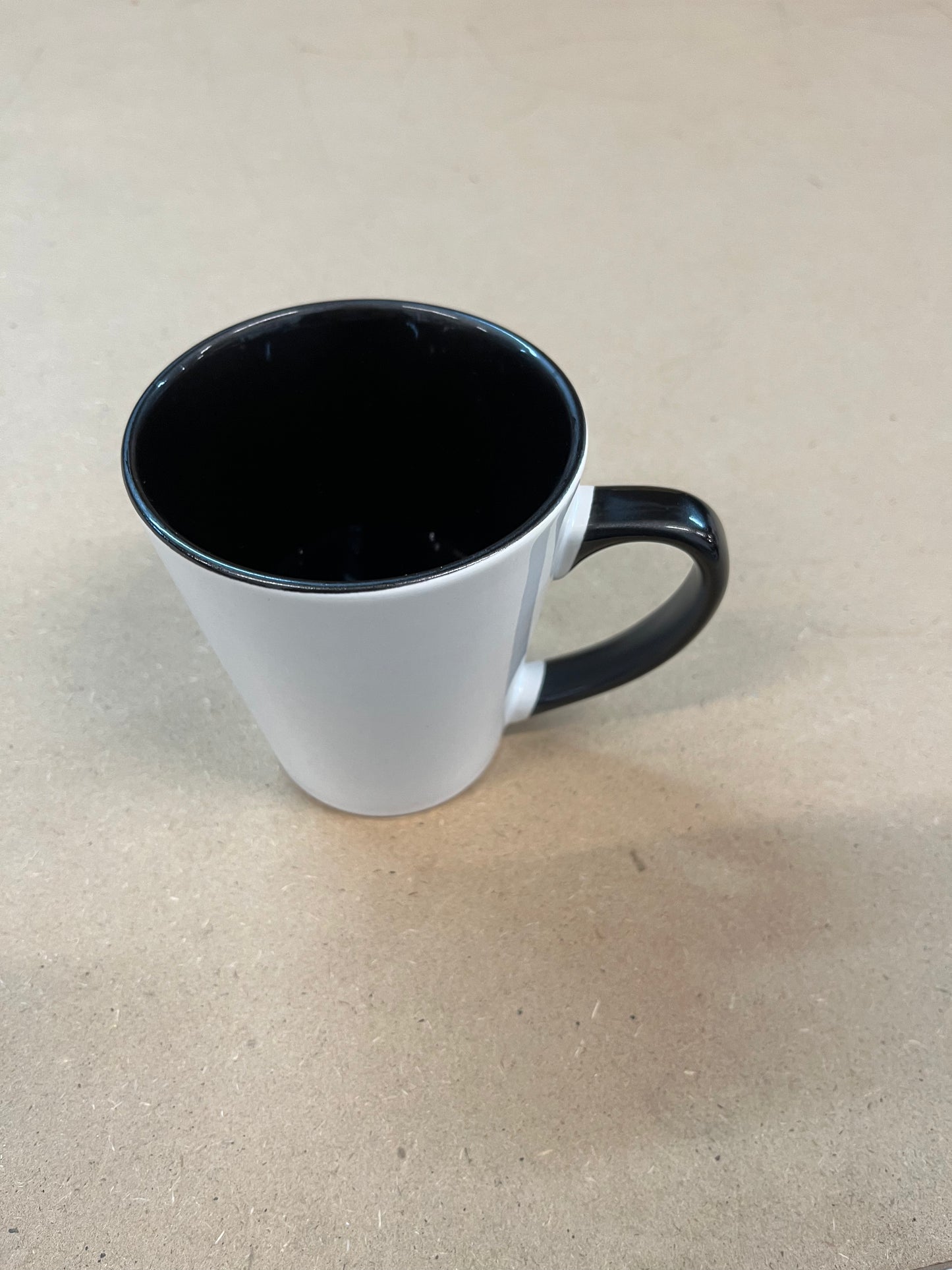 12oz two tone Black Latte Mug