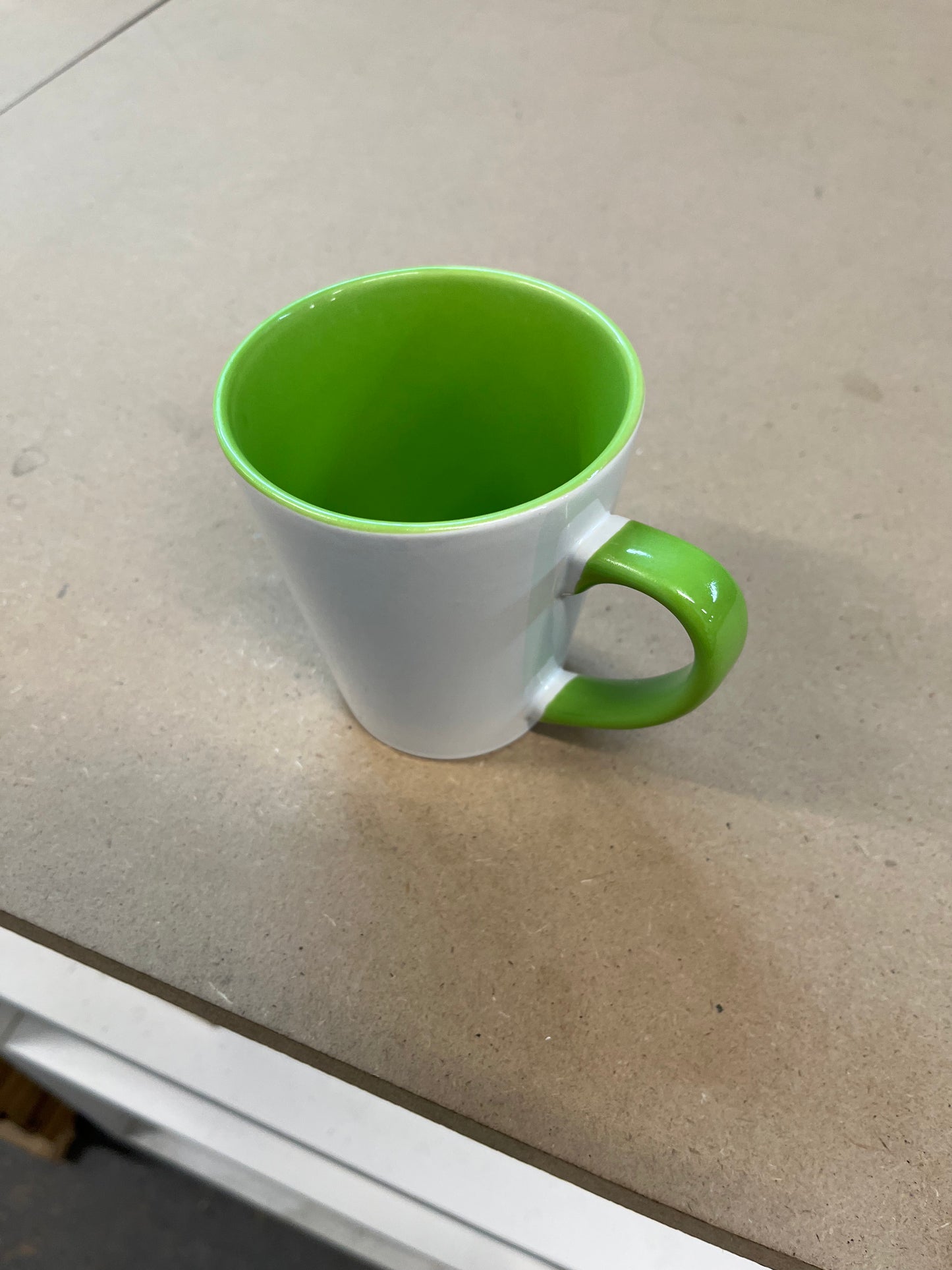 12oz two tone Light Green Latte Mug