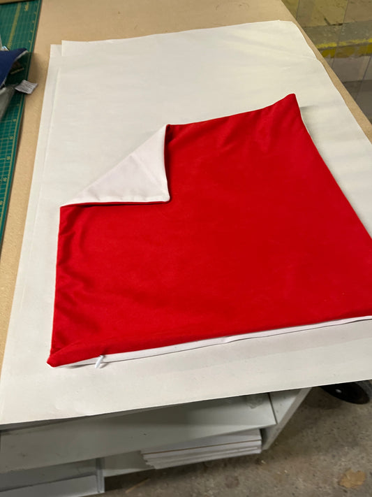 Cushion Cover - Soft Feel with full Red backing.
