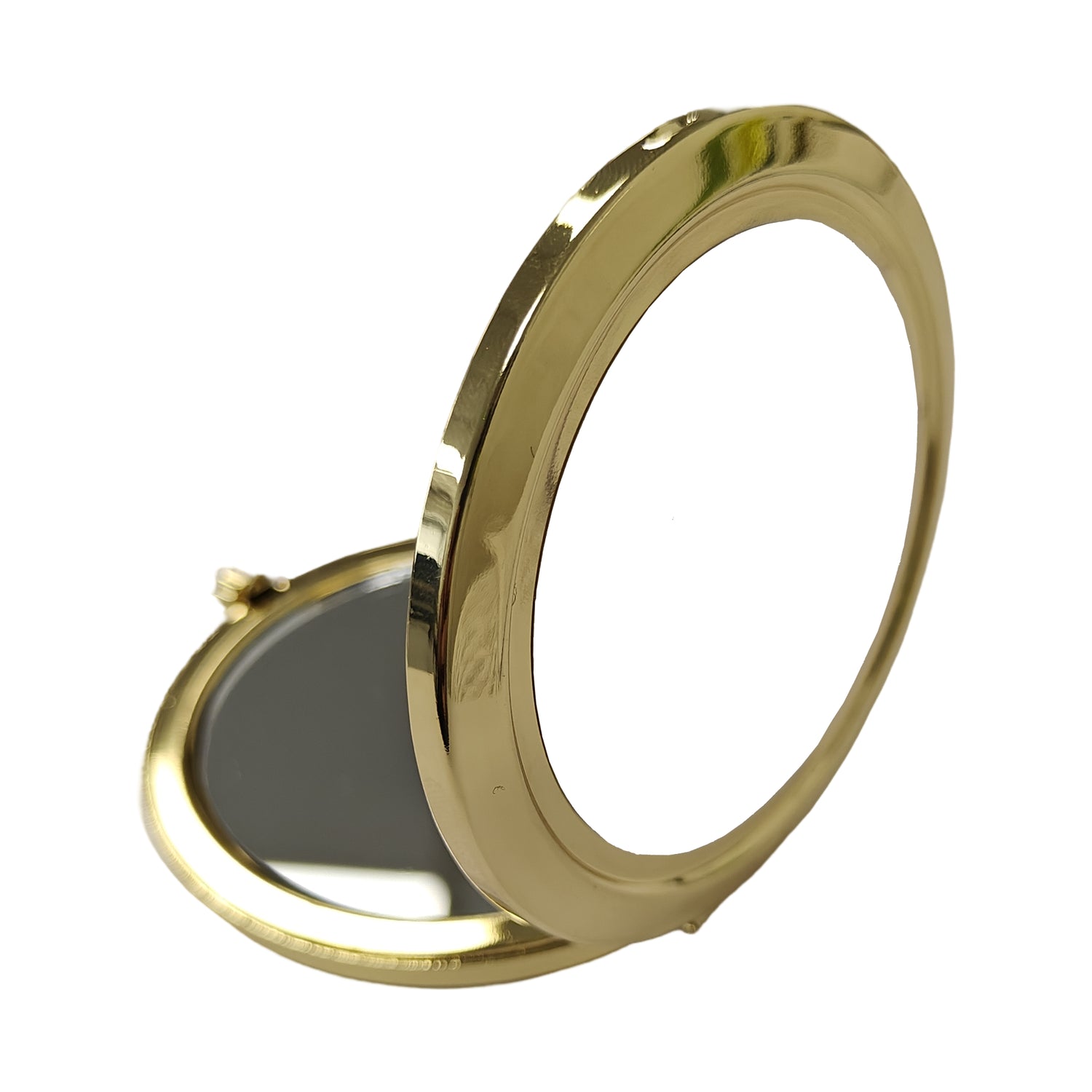 Classic Gold compact mirror with Push Button - Round – artcoasterprinting