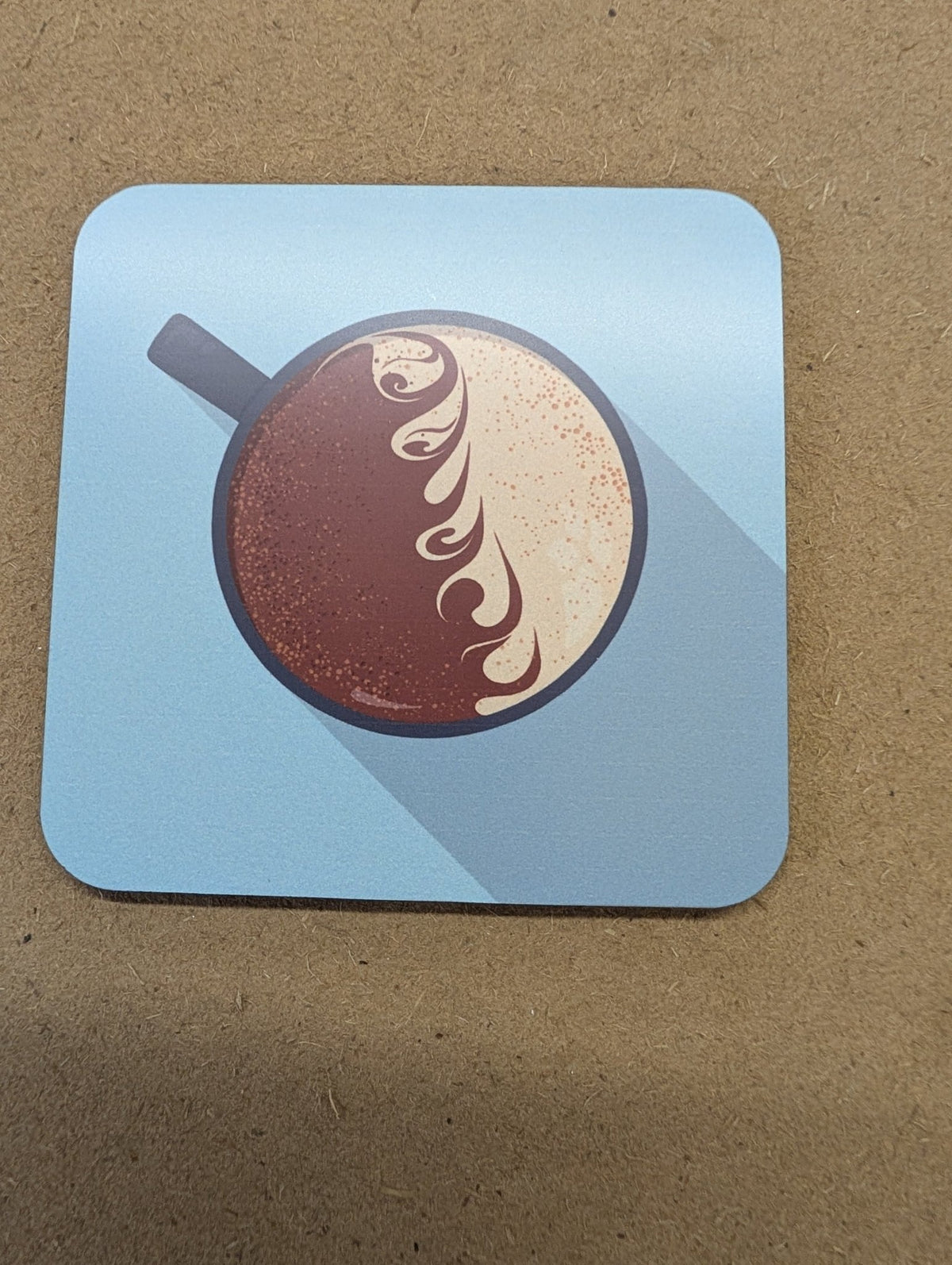 Coaster - 9.5cm Square - matt finish with cork backing - artcoasterprinting