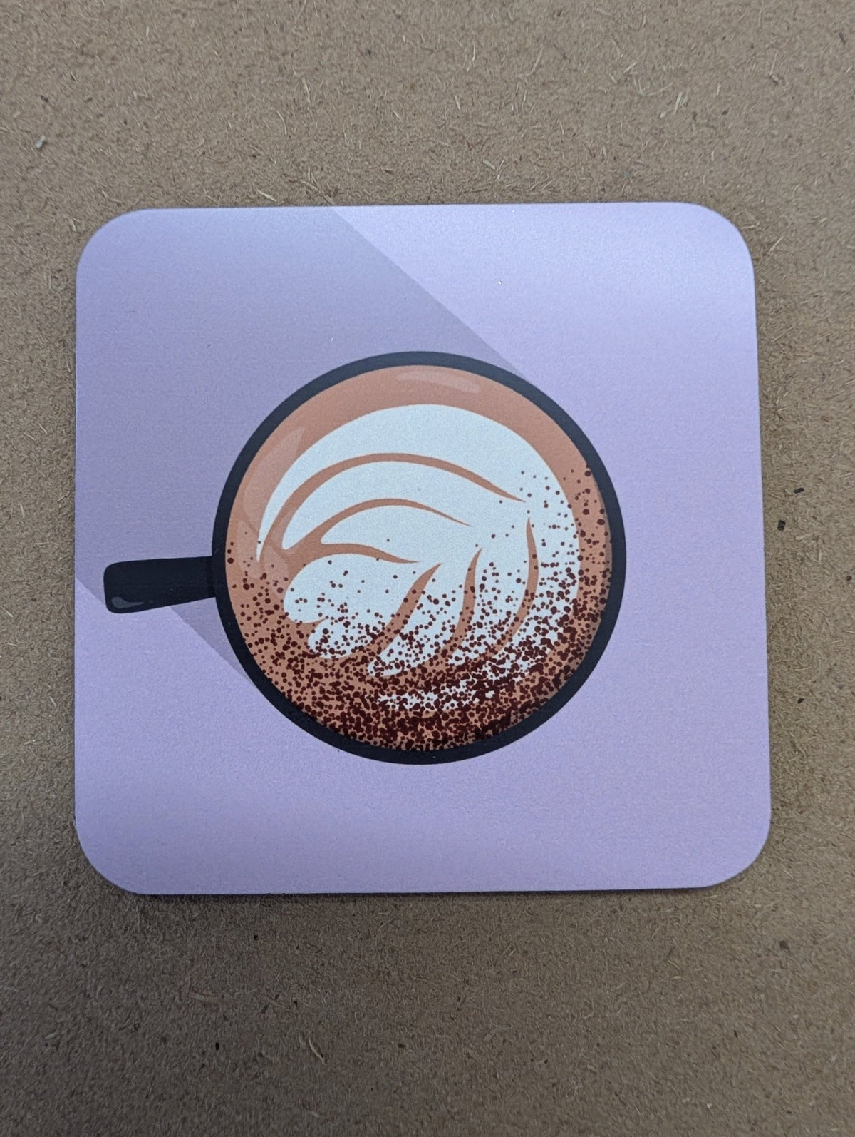Coaster - 9.5cm Square - matt finish with cork backing - artcoasterprinting