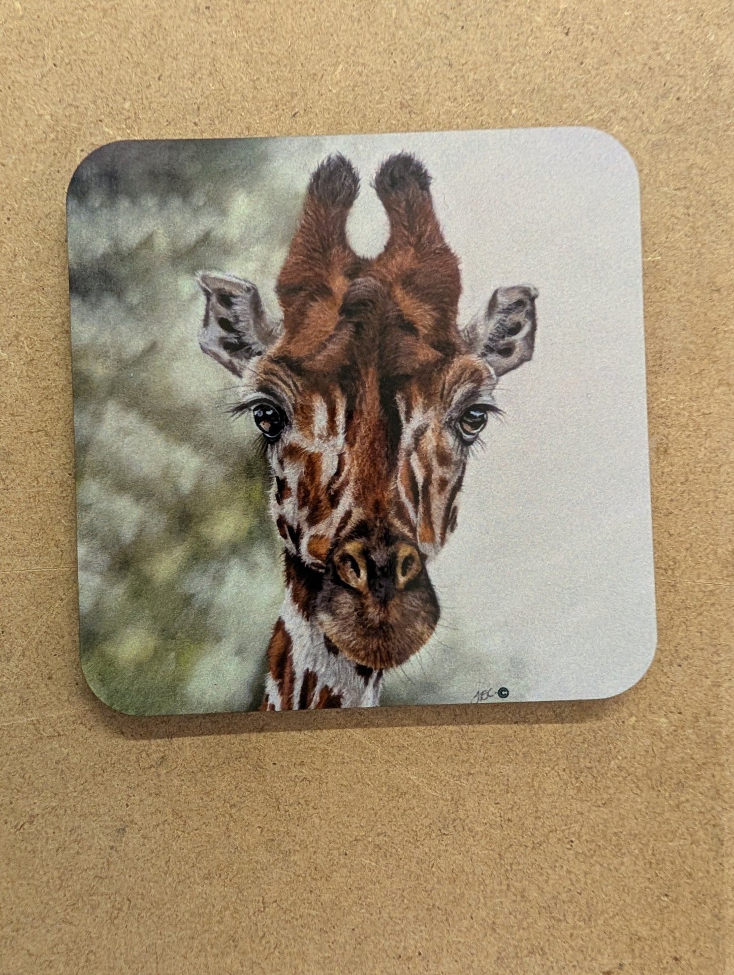 Coaster - 9cm Square - darker back version - artcoasterprinting