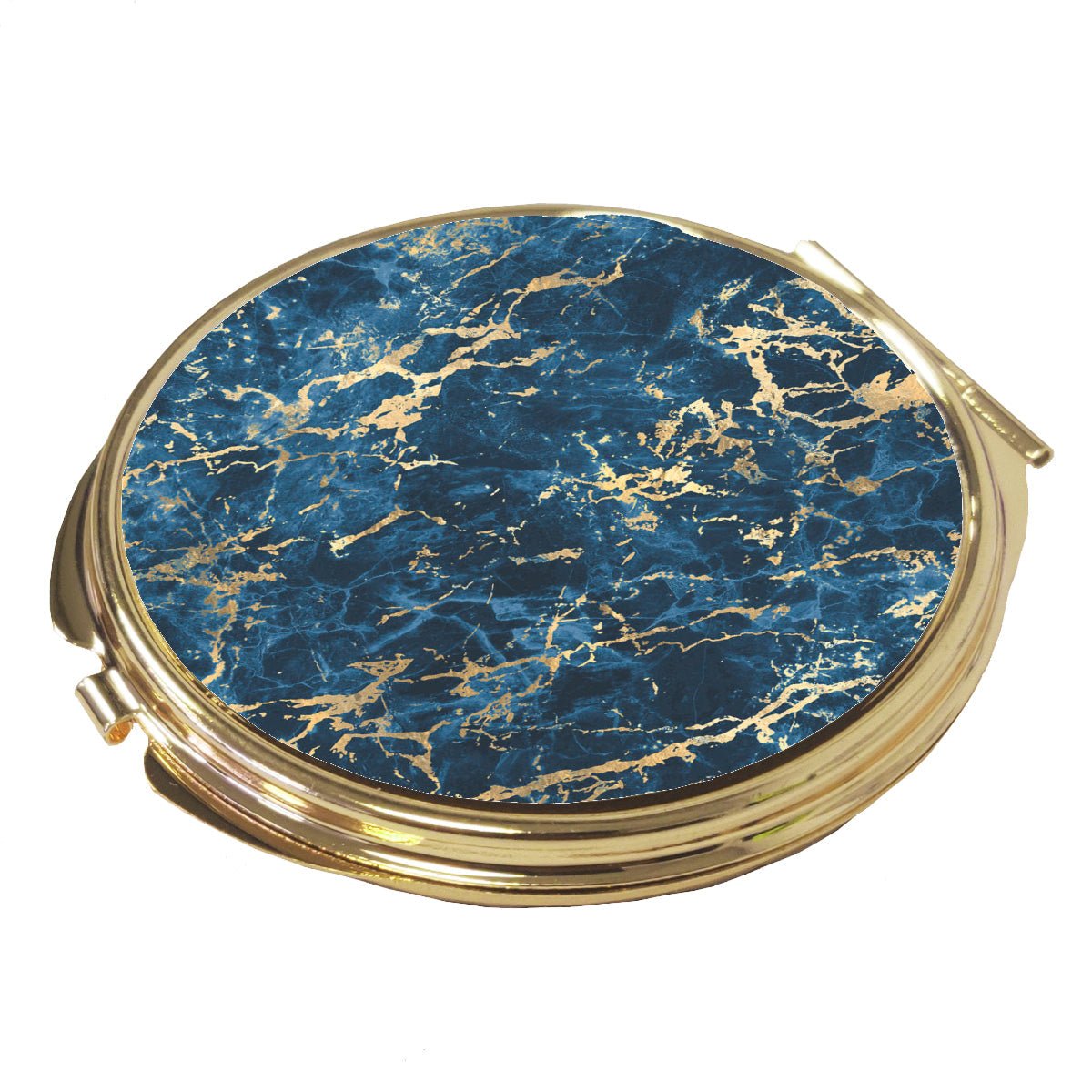 Compact Mirror - Deluxe Classic Gold - Large Round - artcoasterprinting