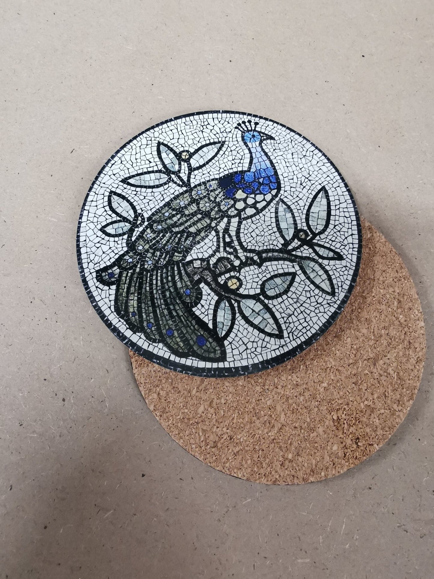 Cork Backed Round Coaster - 9.5cm - artcoasterprinting