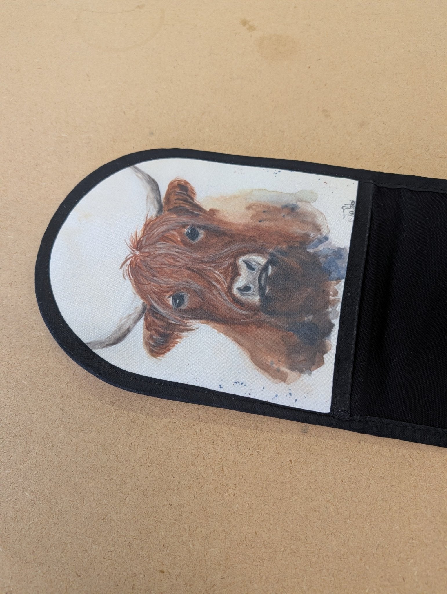 Double handed oven gloves - Black version - artcoasterprinting