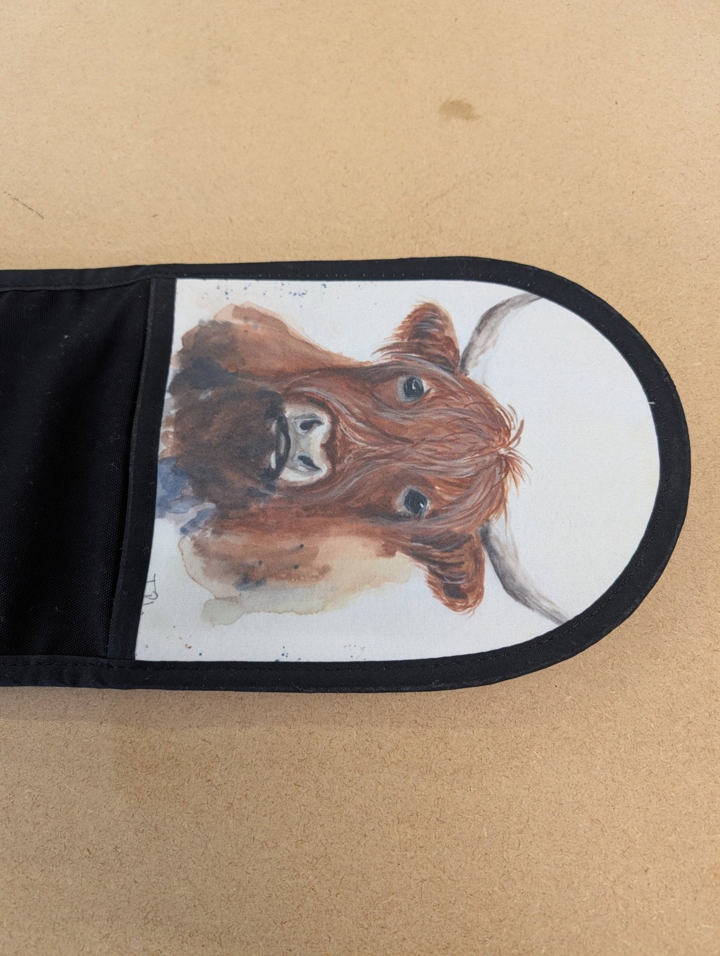 Double handed oven gloves - Black version - artcoasterprinting