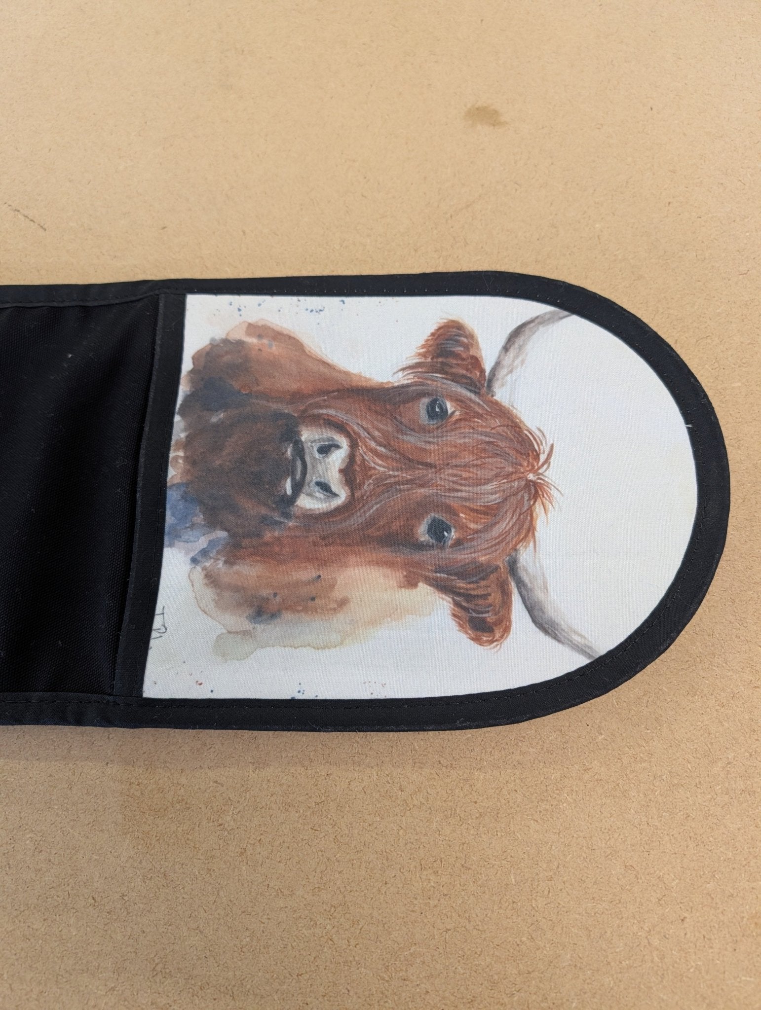 Double handed oven gloves - Black version - artcoasterprinting