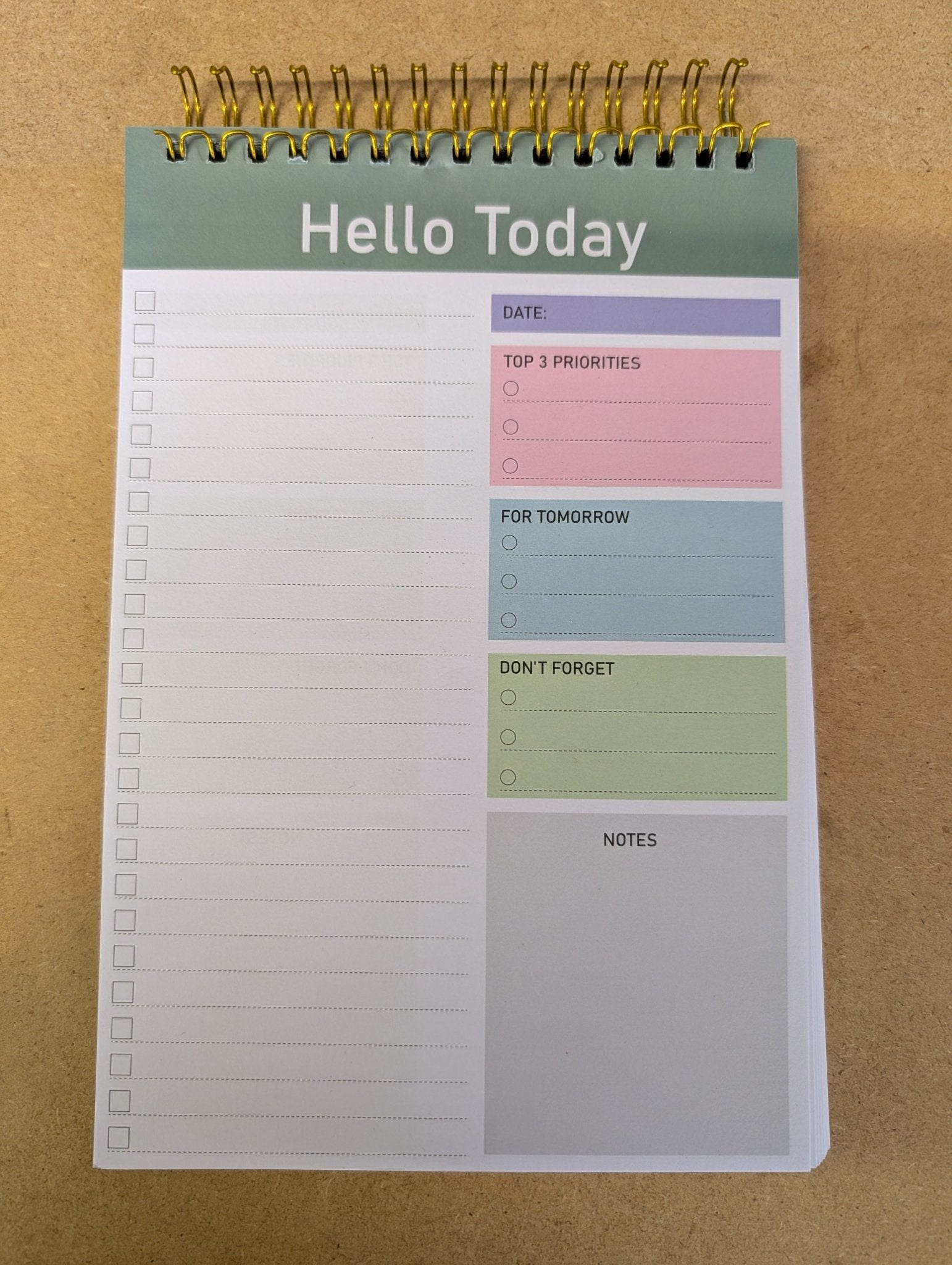 Hello Today - Daily Planner - artcoasterprinting