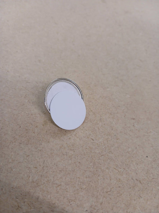 Lapel Pin/Badge Silver - artcoasterprinting