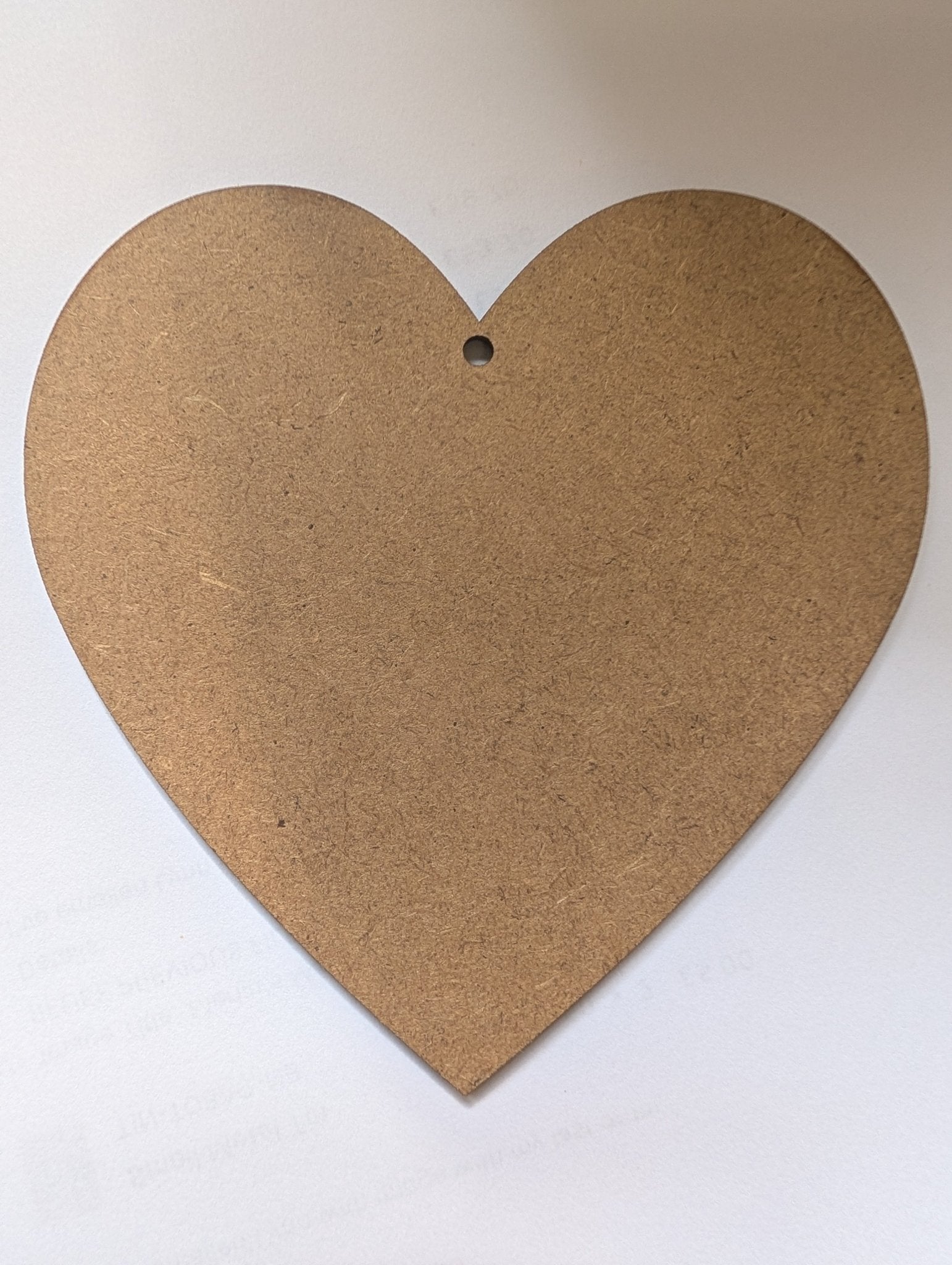 MDF Hanging Heart 110x115mm (Single sided) - UV printed - artcoasterprinting