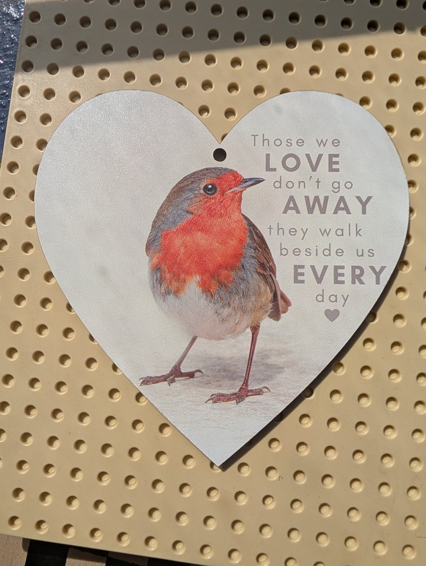 MDF Hanging Heart 110x115mm (Single sided) - UV printed - artcoasterprinting