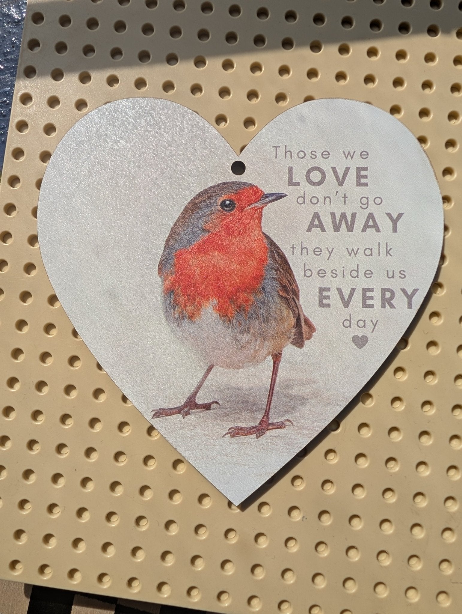 MDF Hanging Heart 110x115mm (Single sided) - UV printed - artcoasterprinting