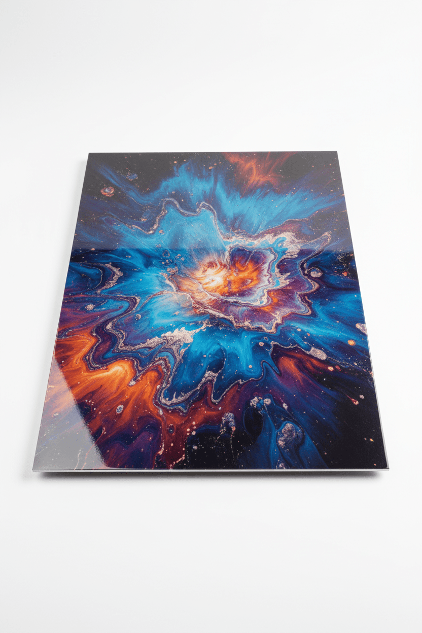 Metal Panels (approx A3) - 300 mm x 400 mm (with wall hanging fixings) - artcoasterprinting