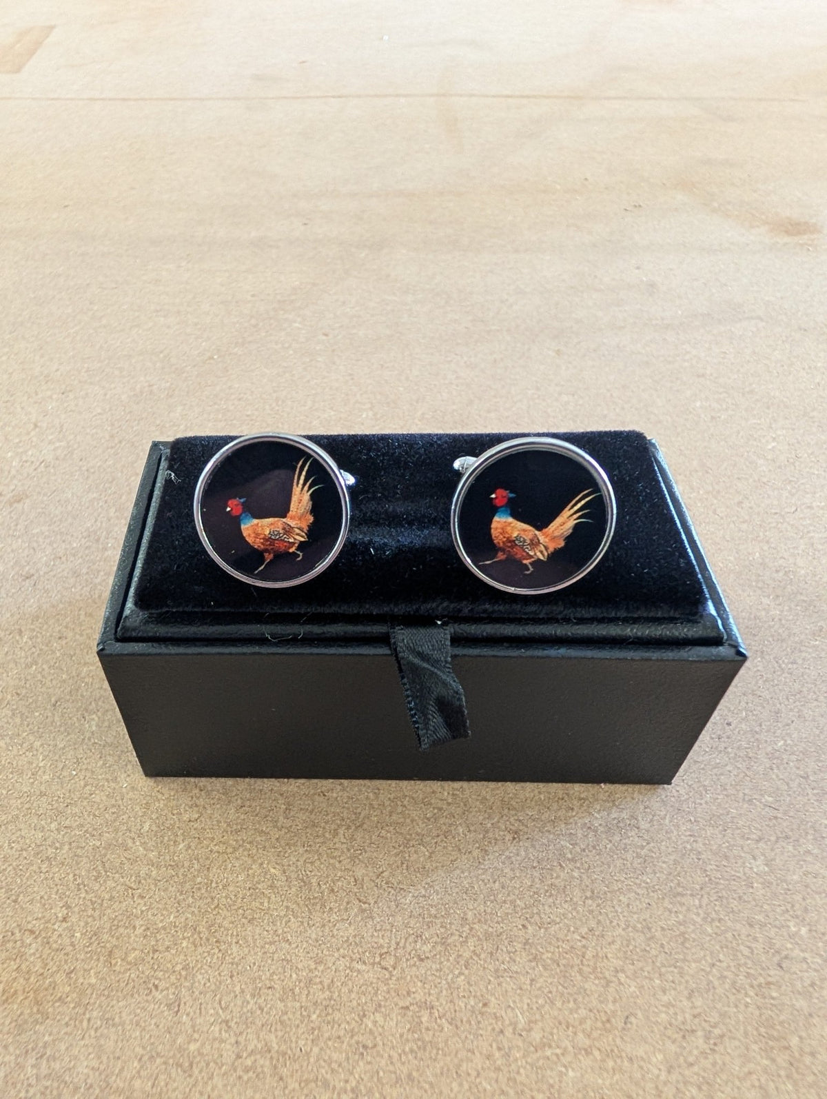 Pair of Cufflinks (Round) with giftbox - artcoasterprinting