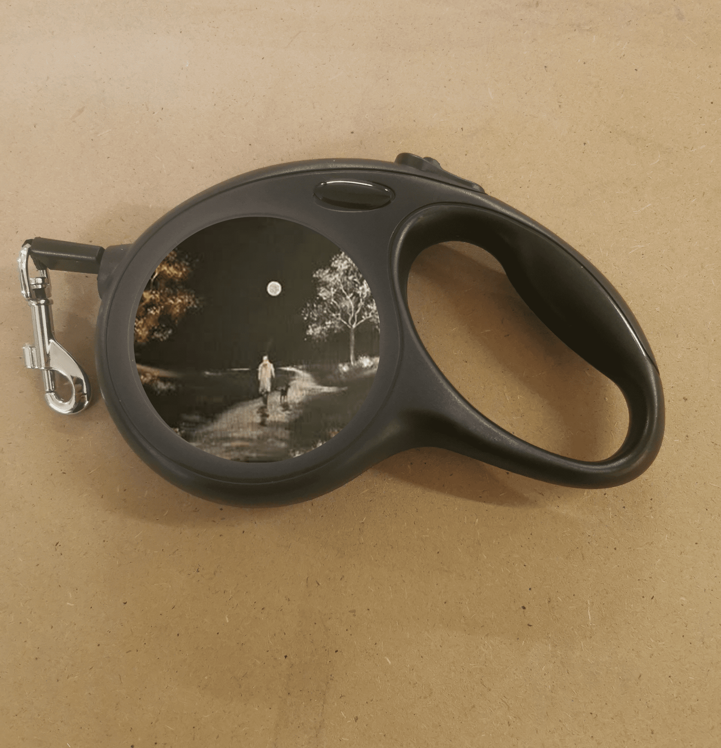 Retractable Dog Lead - Black - artcoasterprinting