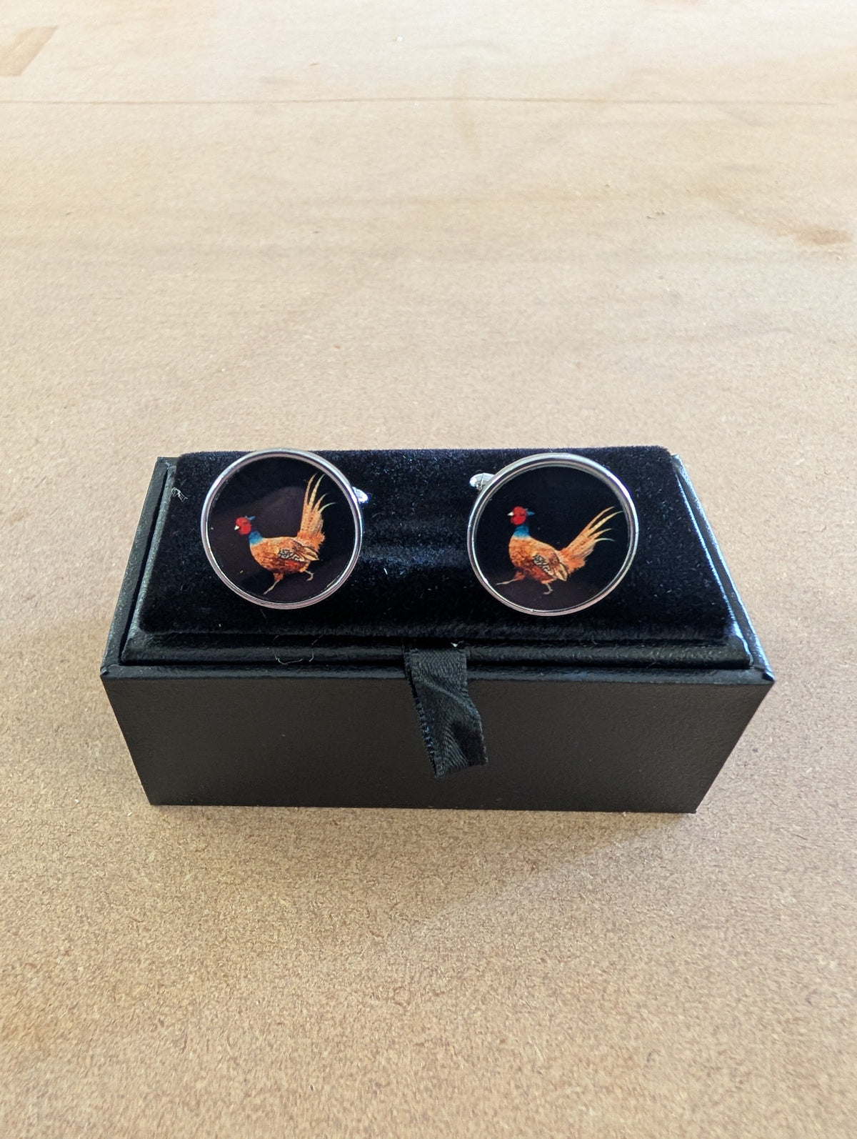 Pair of Cufflinks (Round) with giftbox