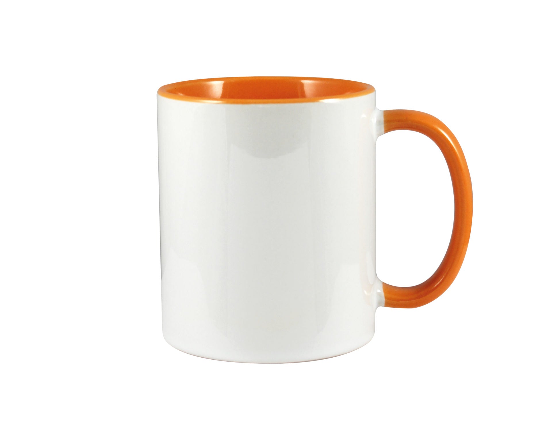 11oz two tone Orange mug - artcoasterprinting