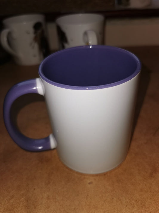 11oz two tone Purple Mug - artcoasterprinting