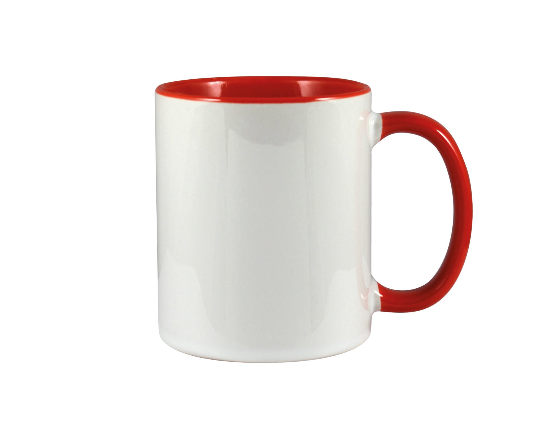 11oz two tone Red mug - artcoasterprinting