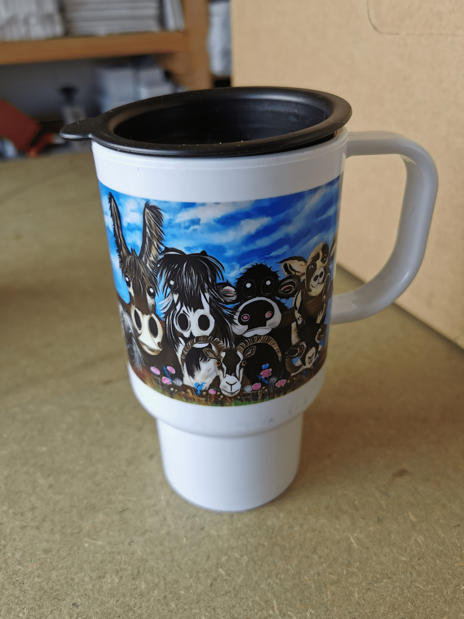 14oz Polymer travel mug - artcoasterprinting