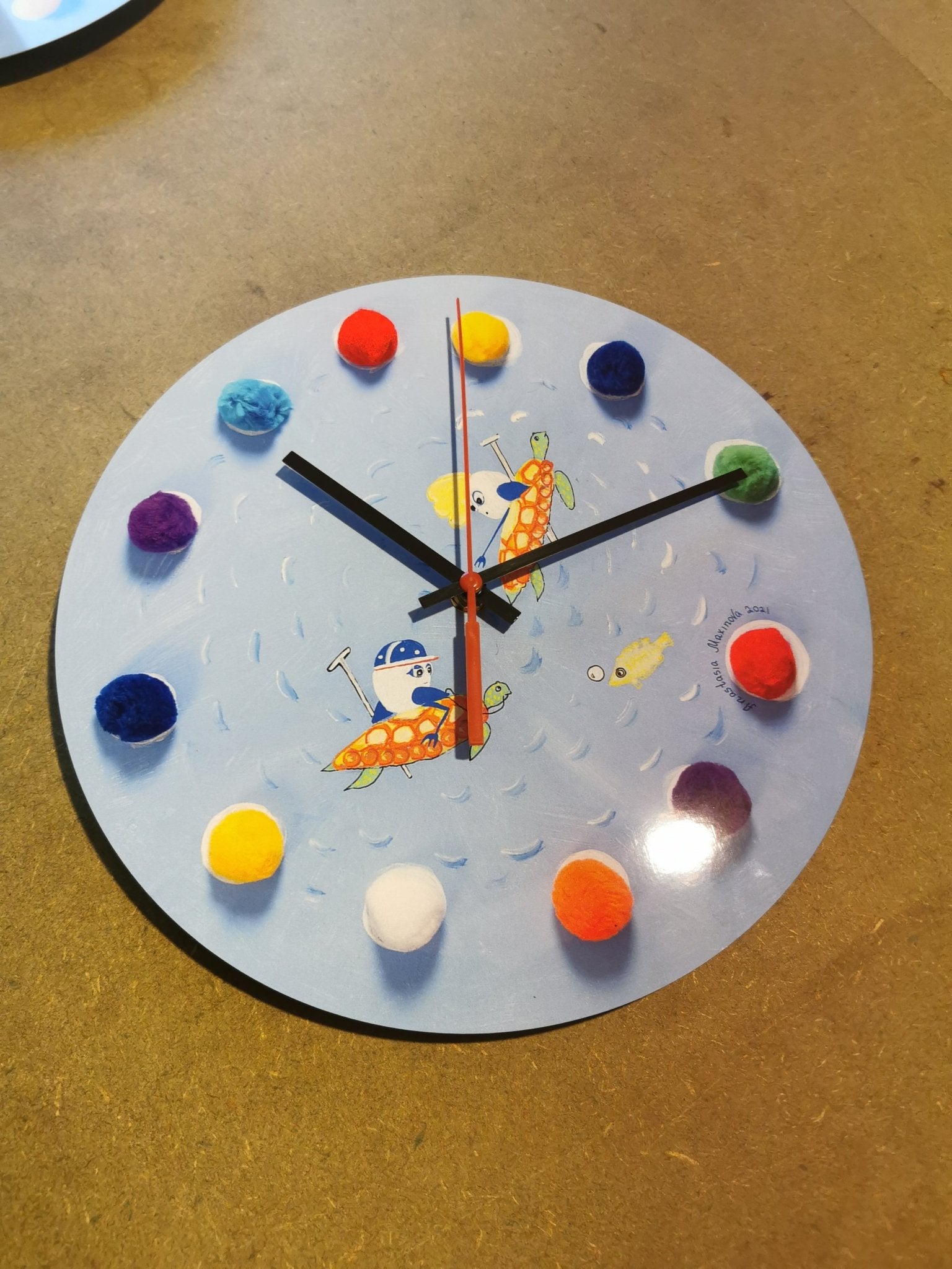 30cm round wall clock - artcoasterprinting