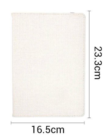 A5 linen notebook (reusable cover) - artcoasterprinting
