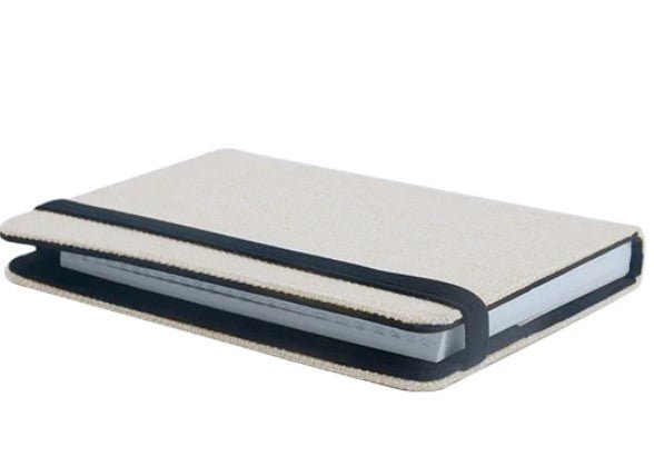A6 linen notebook (reusable cover) - artcoasterprinting