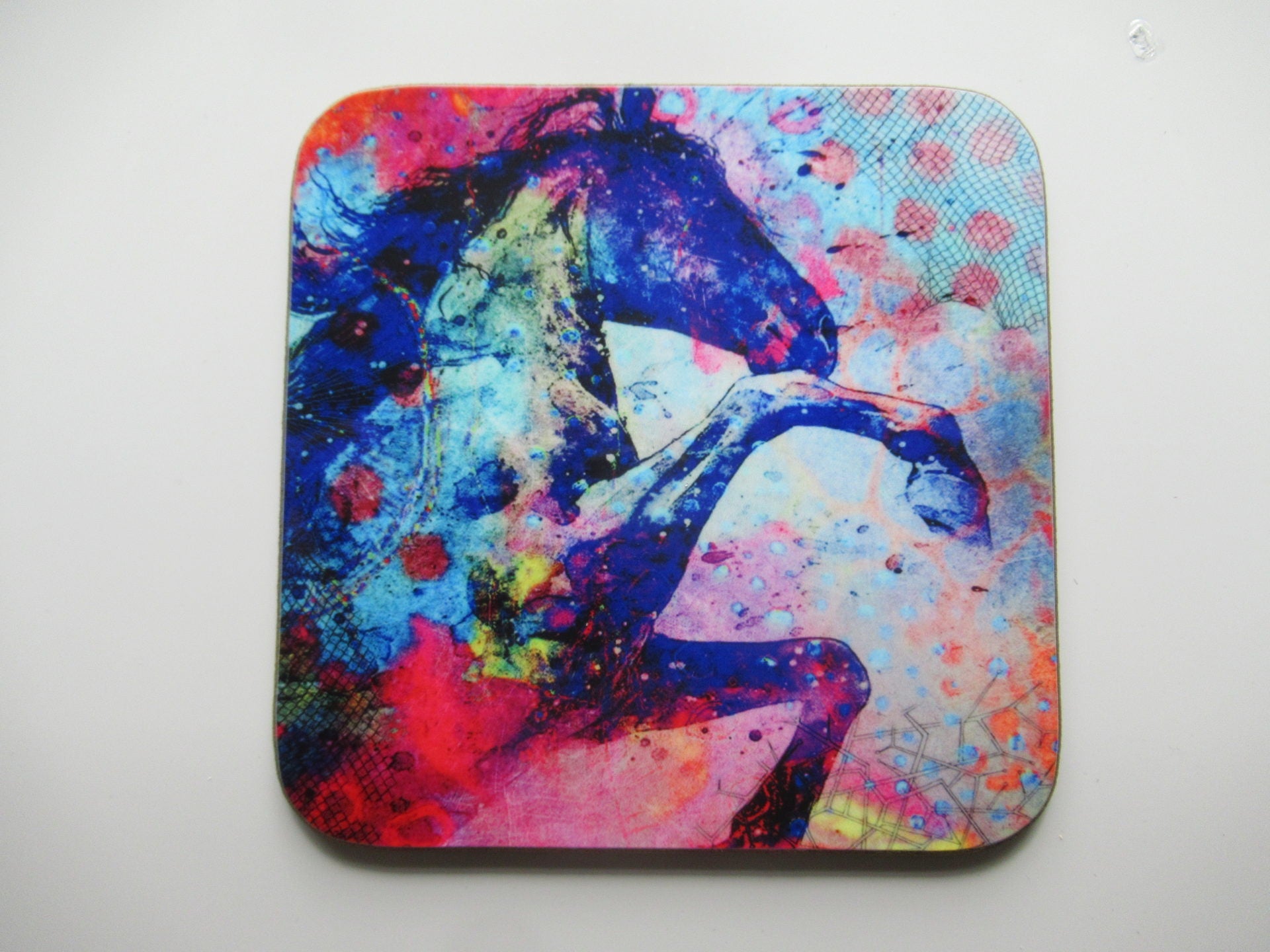 Coaster 10cm Square gloss finish