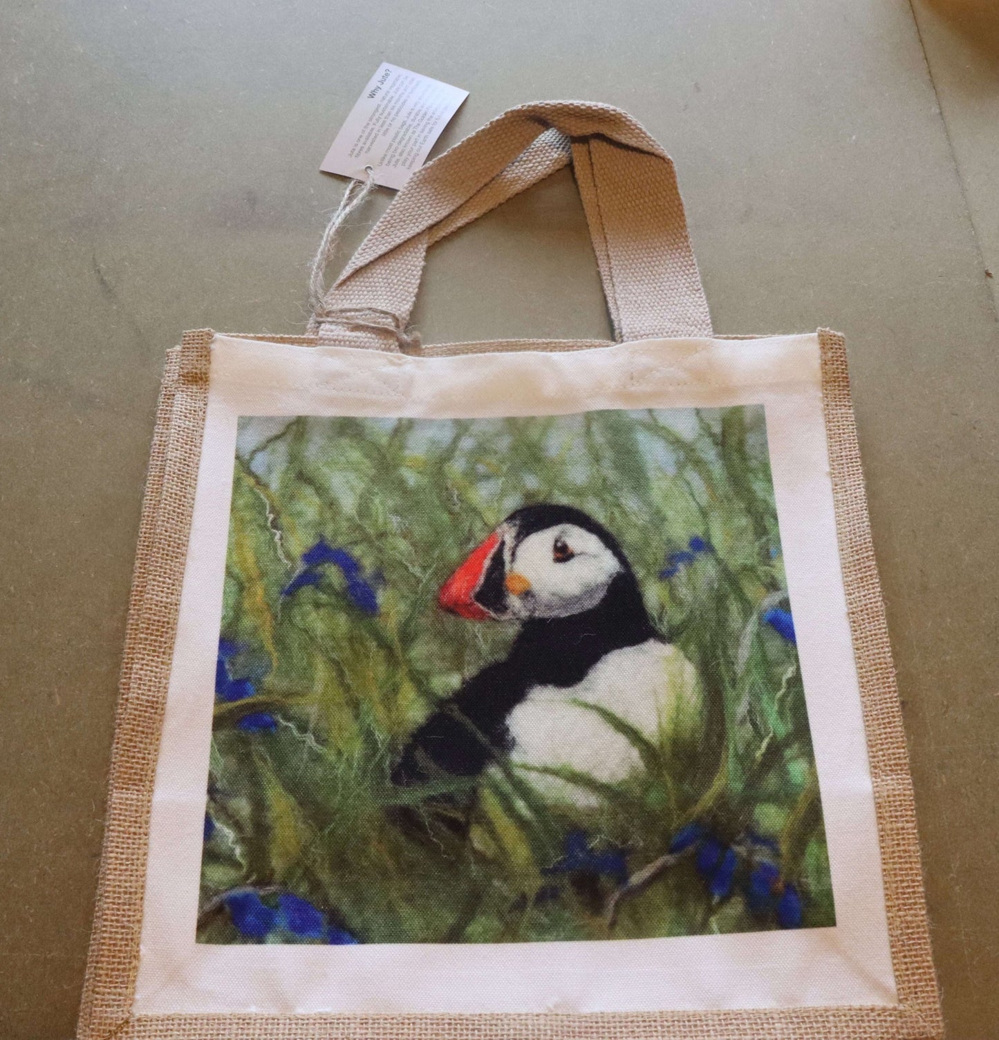 Jute Bag with printable front = Medium 30x30x19cm - artcoasterprinting