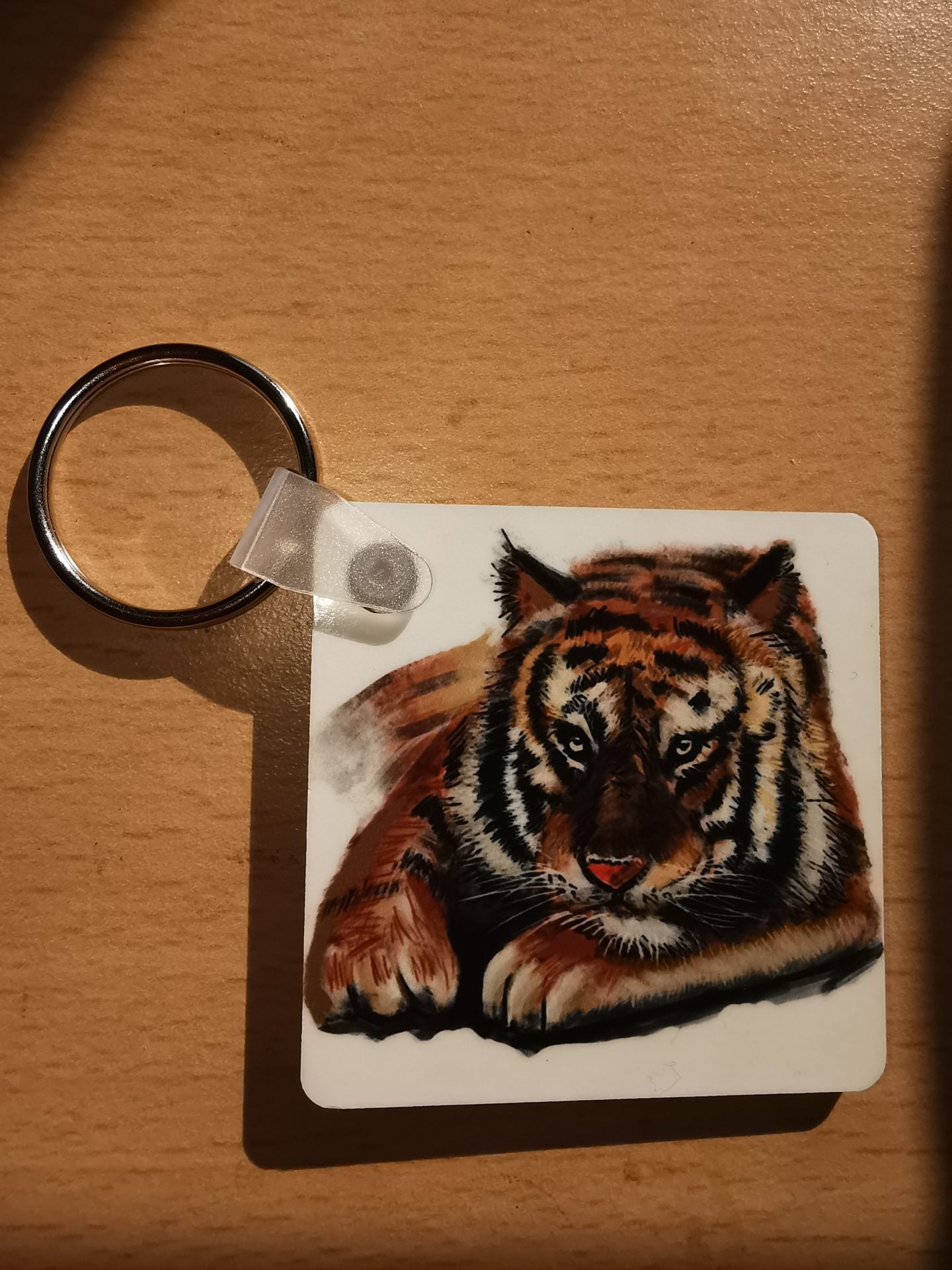 Square 50mm MDF Keyrings - Double sided print - artcoasterprinting