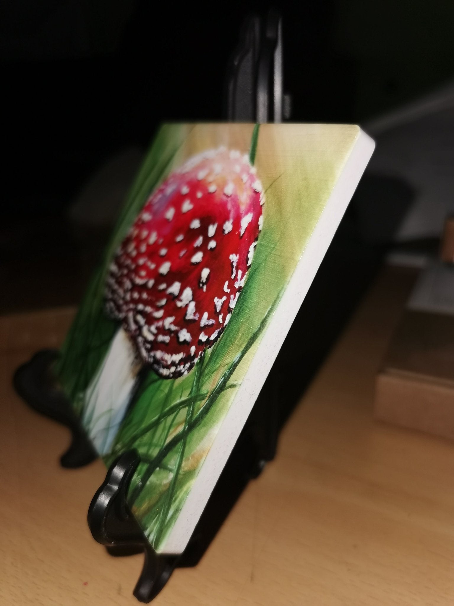 Square ceramic coaster (10cm) with cork back - Gloss Finish - artcoasterprinting